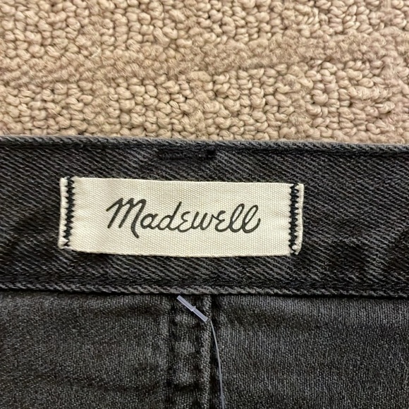 Madewell Charcoal A-Line Skirt with Frayed Hem - Picture 2 of 4